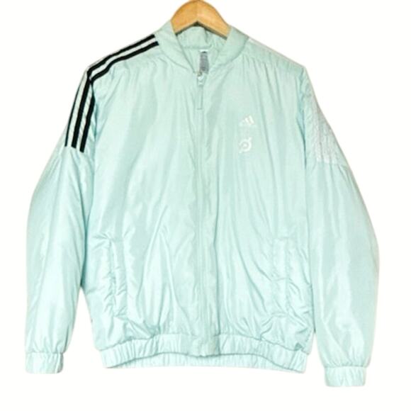 Adidas x Peloton Bomber Reversible Jacket Mint Size Medium - Picture 2 of 16